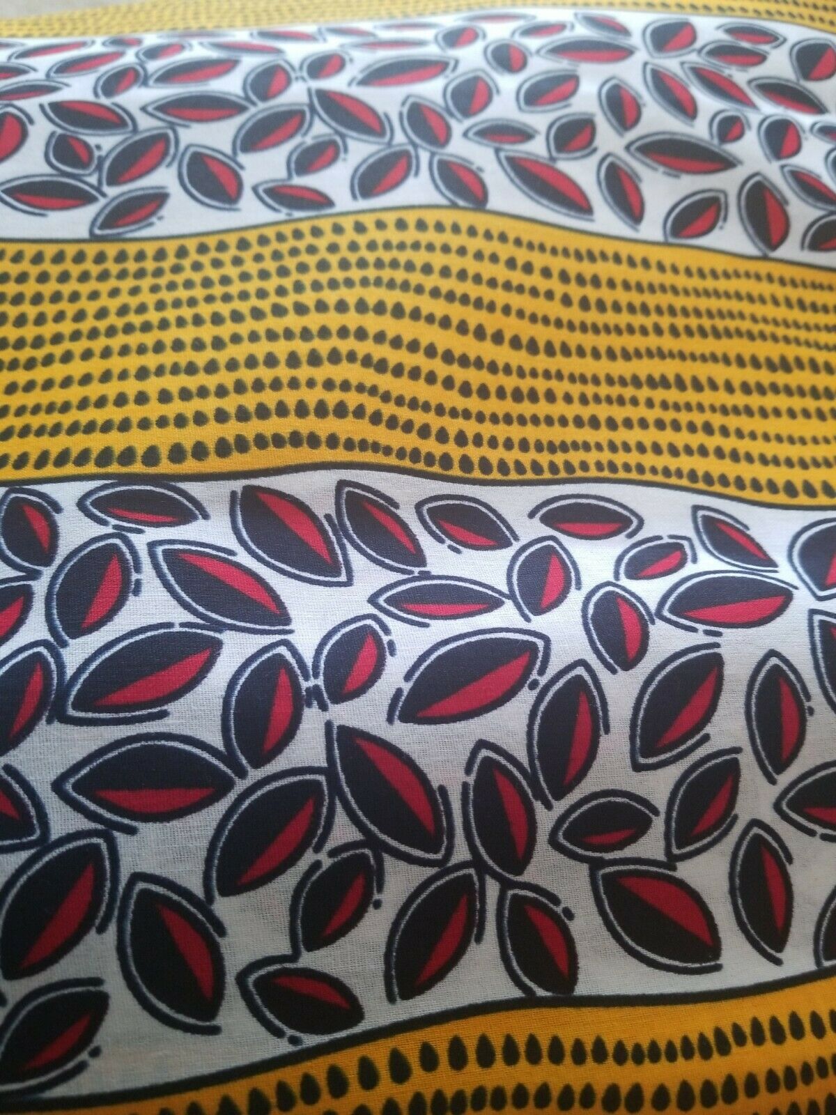 Blue Multi African Print fabric 100% cotton 6 yards