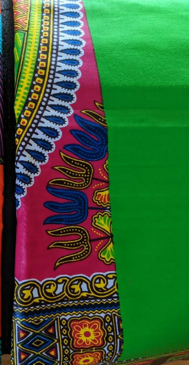 Blue Multi African Print fabric 100% cotton 6 yards