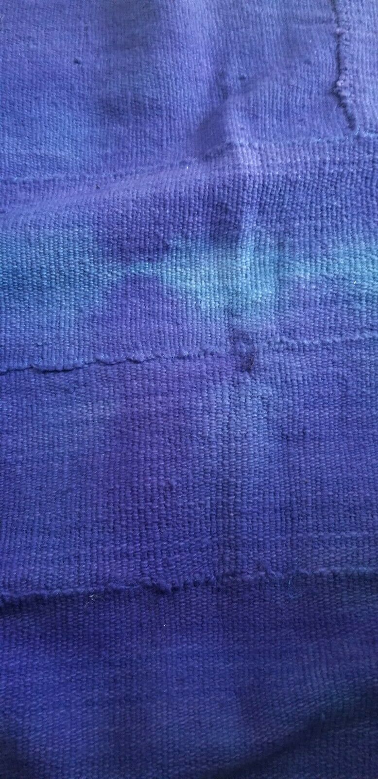 Solid Indigo, African Indigo Blue, Mudcloth Fabric 92"×21'