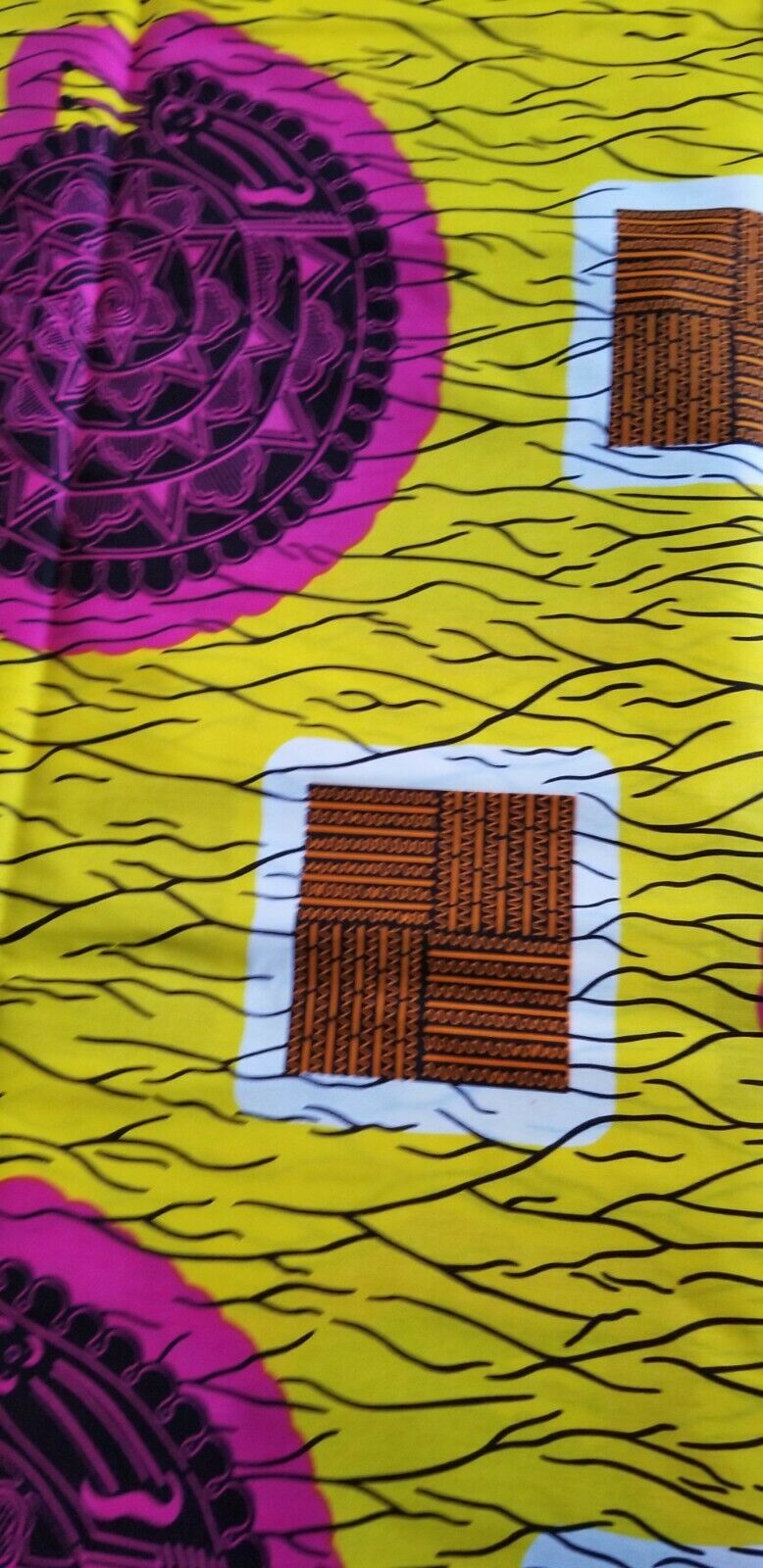 MULTICOLOR African Wax Print 100% Cotton Fabric 1 yard(44 in.) ~$6.60