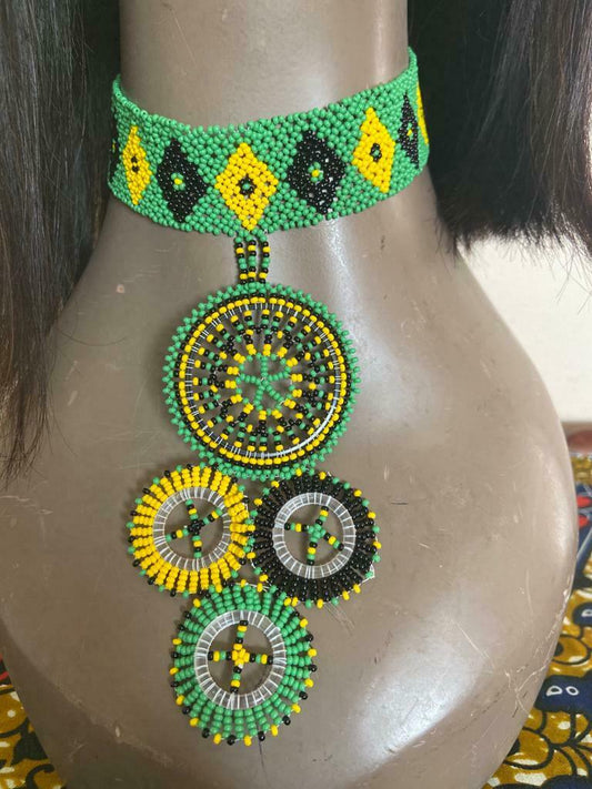 Original Zulu Jewelry Mahle Zulu Necklaces Hademade by Zulu Women Artisan