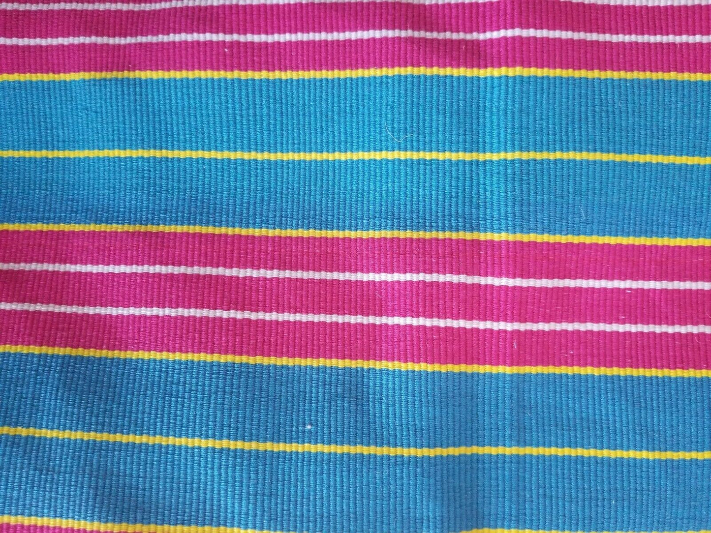 FasoDaFani Fabric From Boukina Faso blue &pink stripes58"×77"