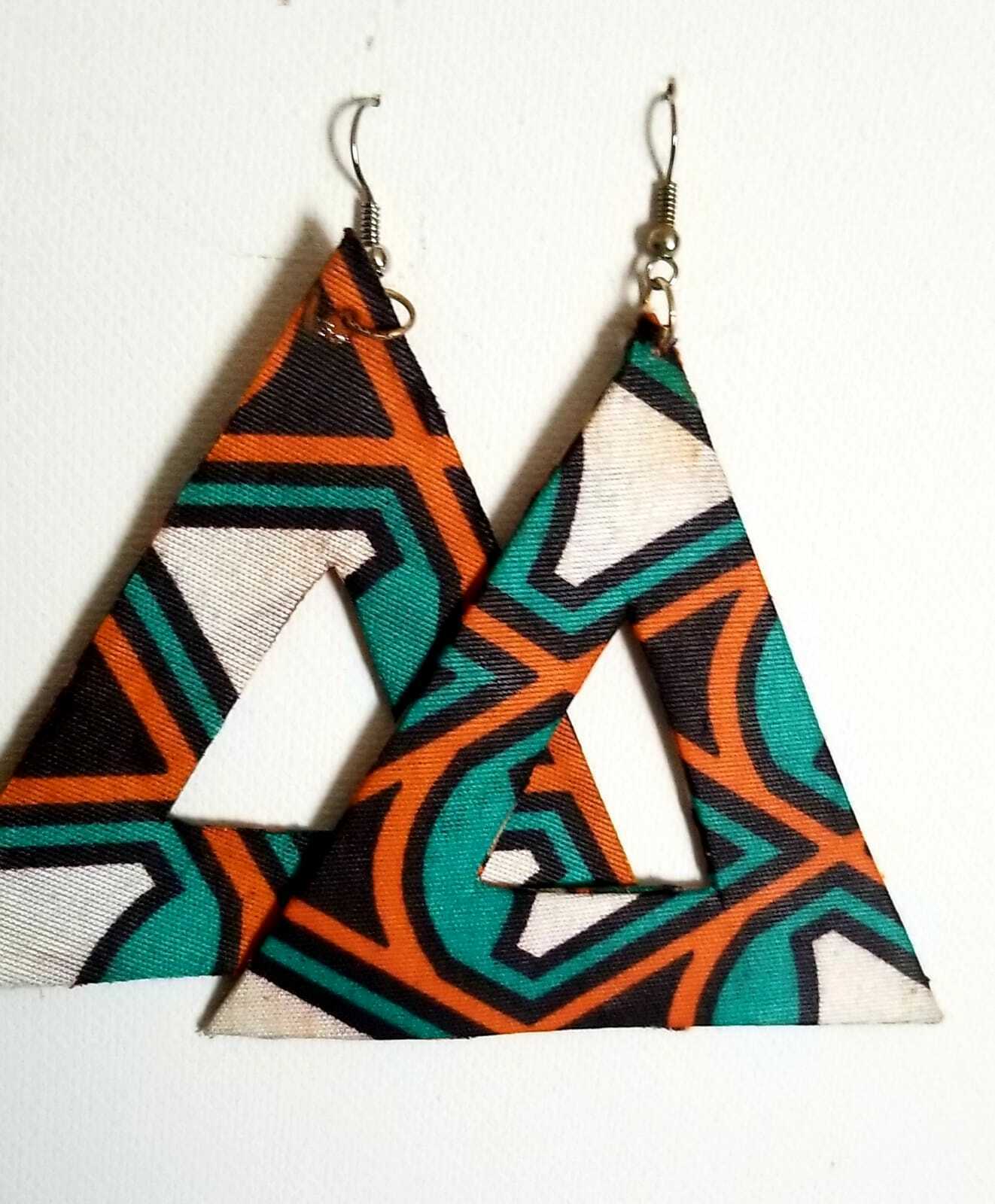 Handmade African Print Earring ~5 PC Lot