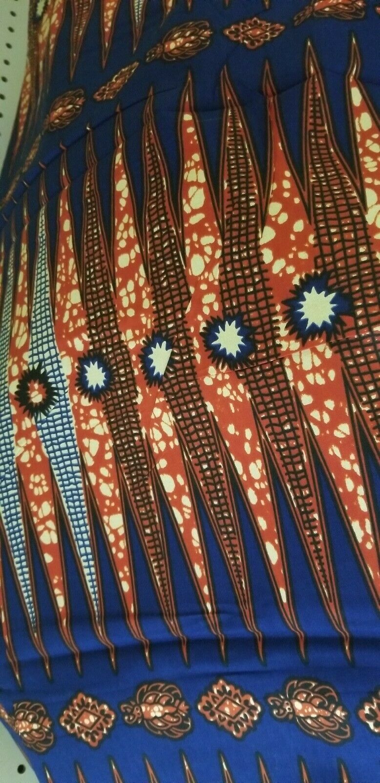 MULTICOLOR African Wax Print 100% Cotton Fabric (44 in.) 6yrds $30