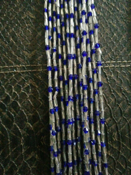 49 to 50 Inch Tie On African Waist Beads, Colorful Accent Beads $6each