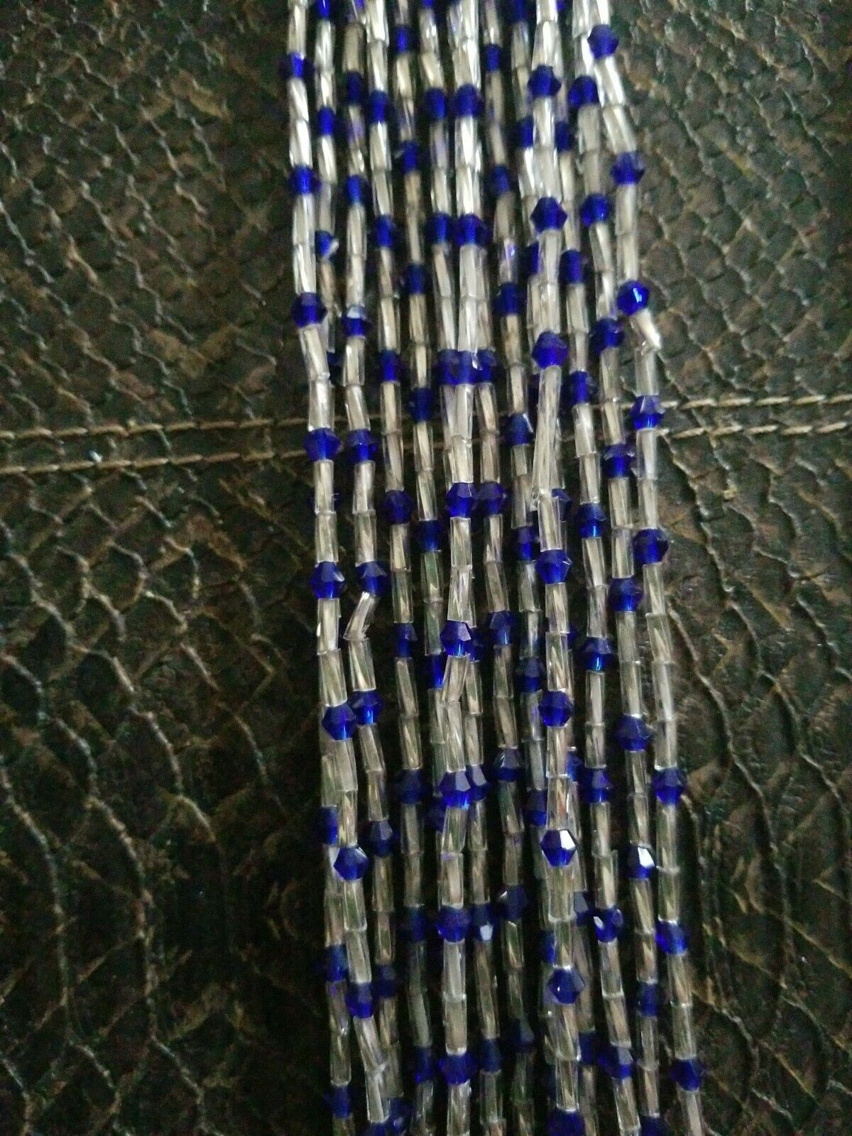 49 to 50 Inch Tie On African Waist Beads, Colorful Accent Beads $6each