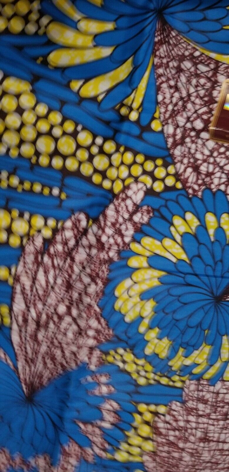 MULTICOLOR African Wax Print 100% Cotton Fabric 3yrds ×(44 in.) ~$16.50