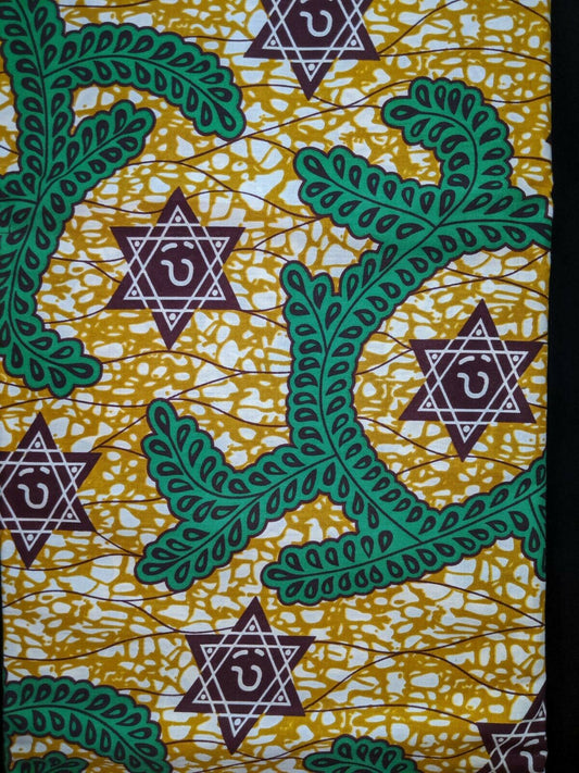 MULTICOLOR African Wax Print 100% Cotton Fabric 3yrds ×(44 in.) ~$15.25