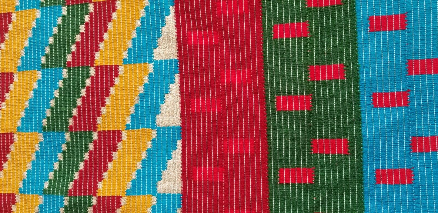 Super Beautiful Vibrant Woven Multi Colored African Fabric~2yds×51"length