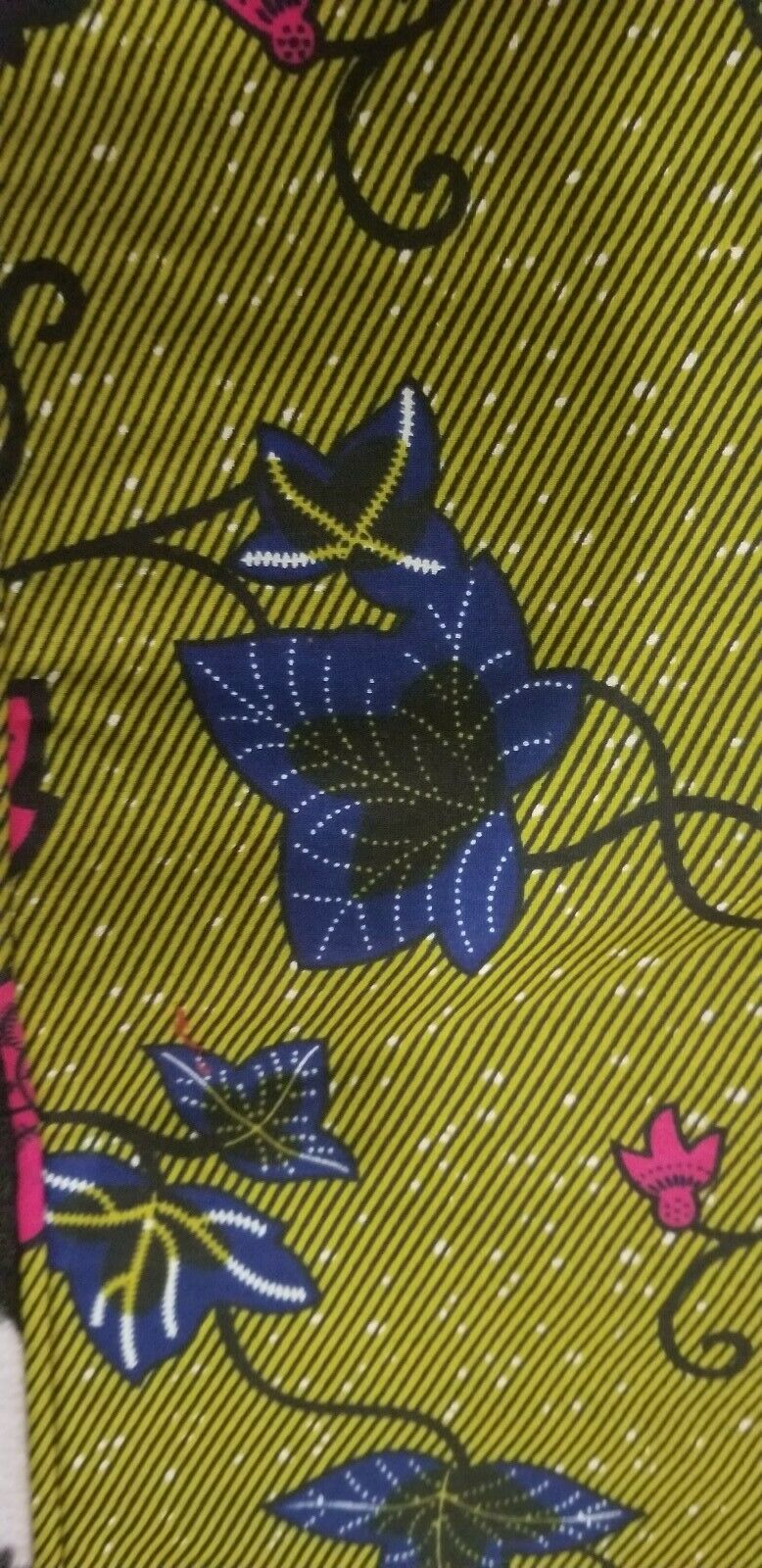 MULTICOLOR African Wax Print 100% Cotton Fabric 3yrds ×(44 in.) ~$16
