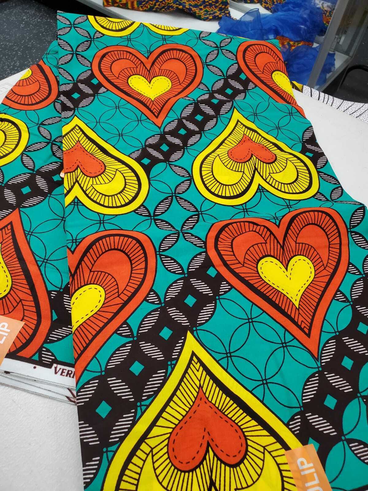 Jungle Fever Multi African fabric 100% Cotton 2 yards $10