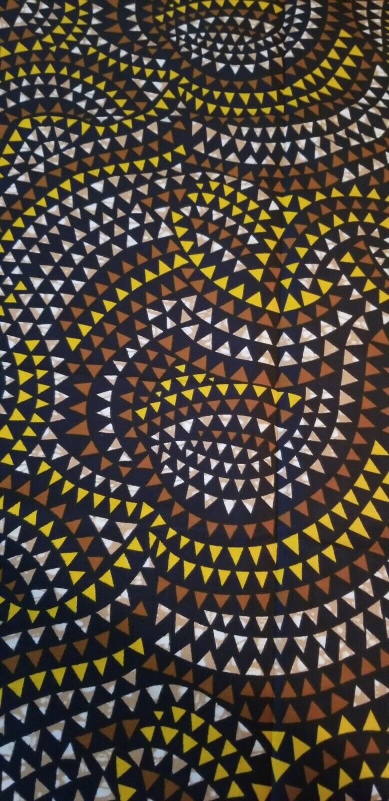 Beautiful yellow and brown mult one of a Kind African Print...3yds