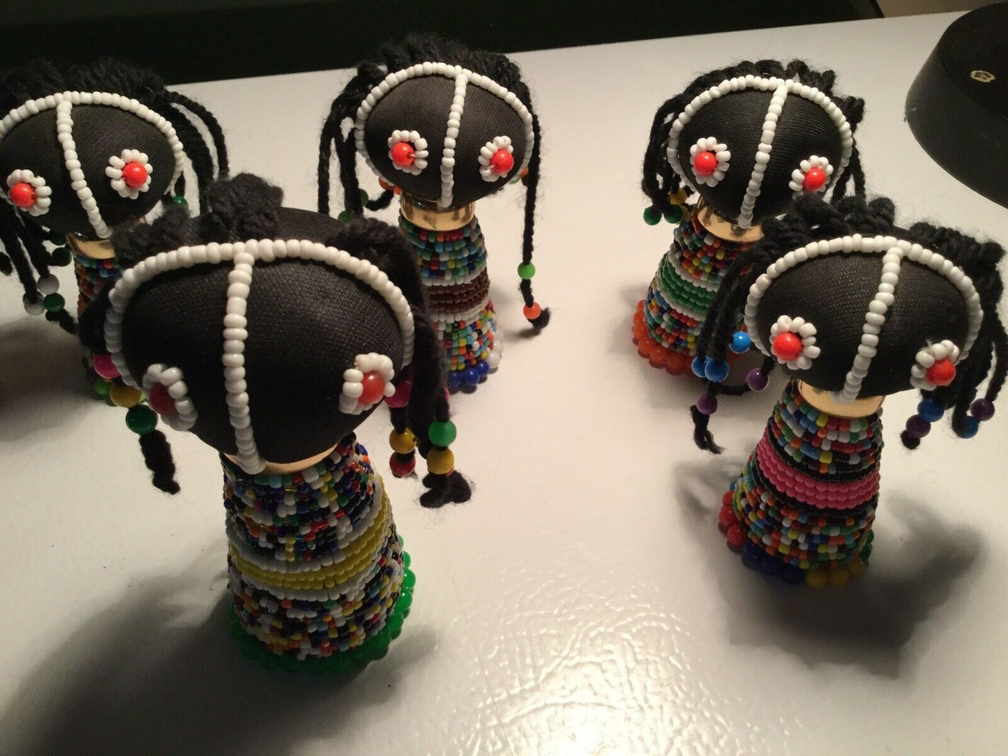 Hand Made Beaded Senegal Collectible Dolls