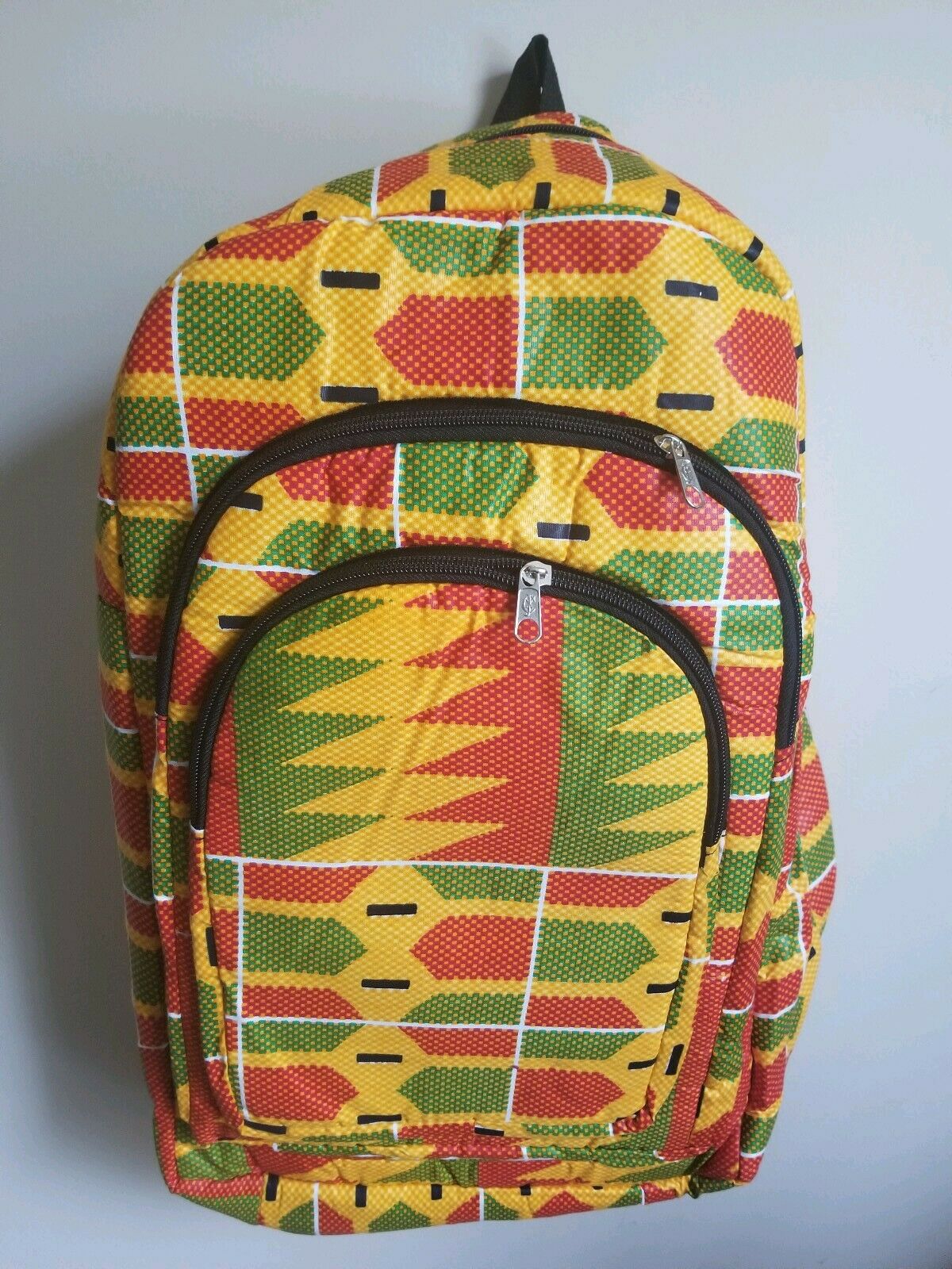 African Print Back Pack