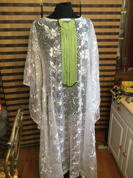 Green Long Multi Strand Necklace