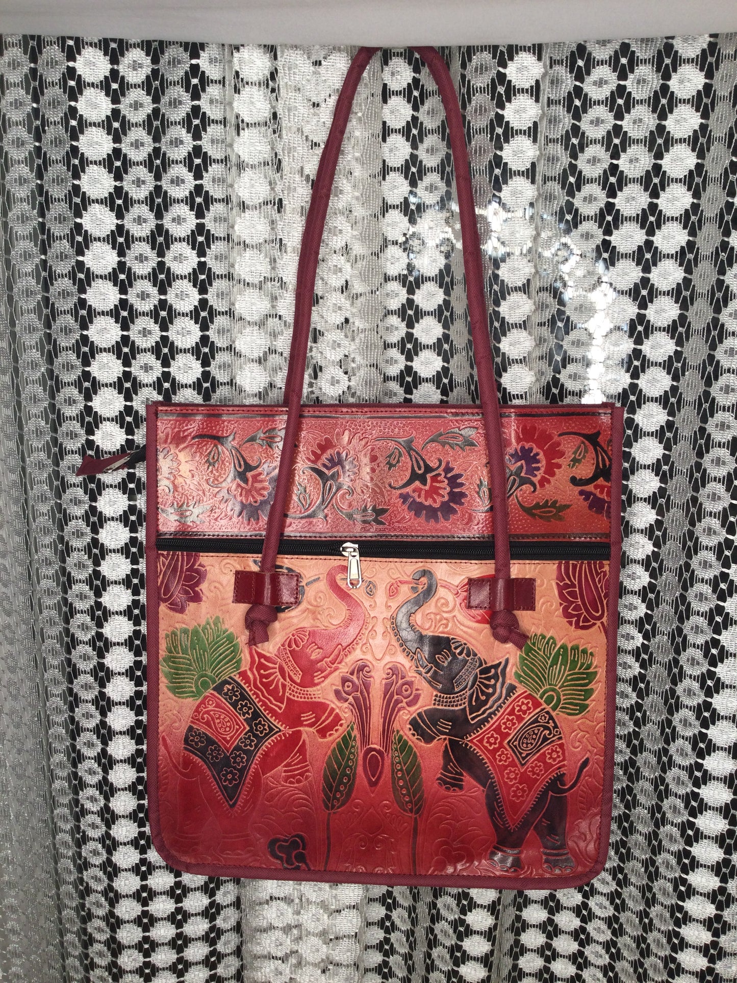 Leather Elephant Handbag