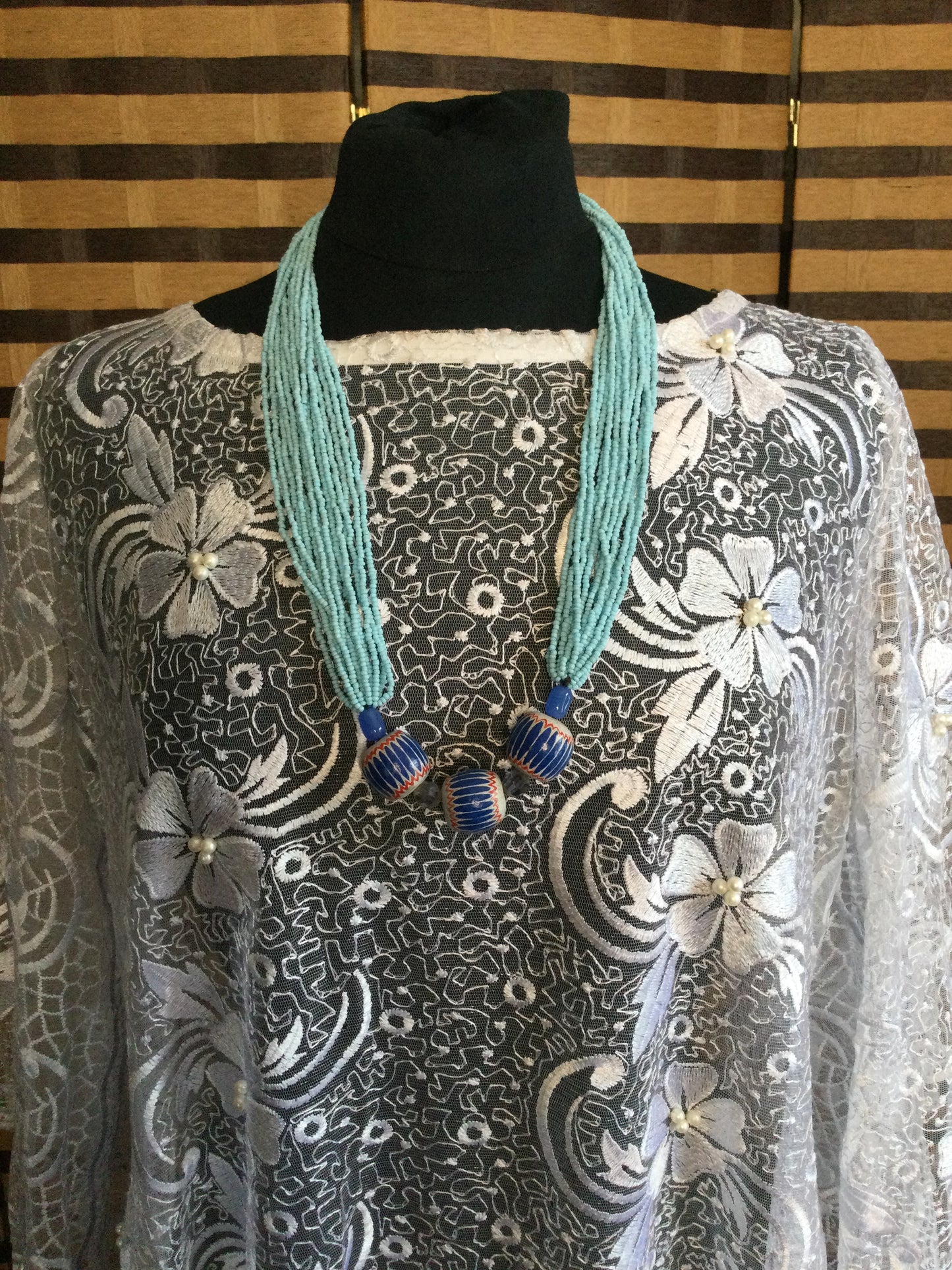 EwuraEsi Blue Multi Stranded Necklace