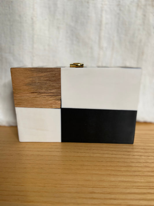 Wood and Resin Box Clutch