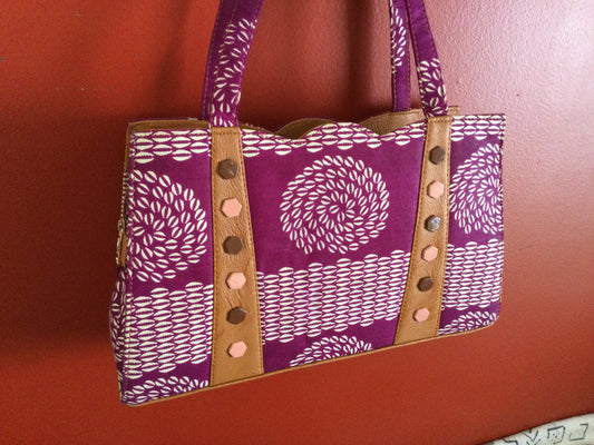 Ojo African Print Wax hand bag