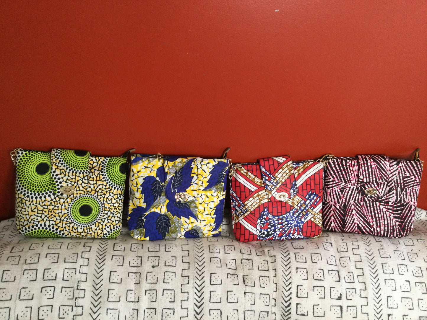 Aya African Print Wax hand bag