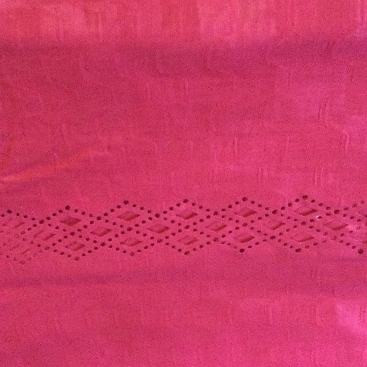 Red Cotton cut out fabric