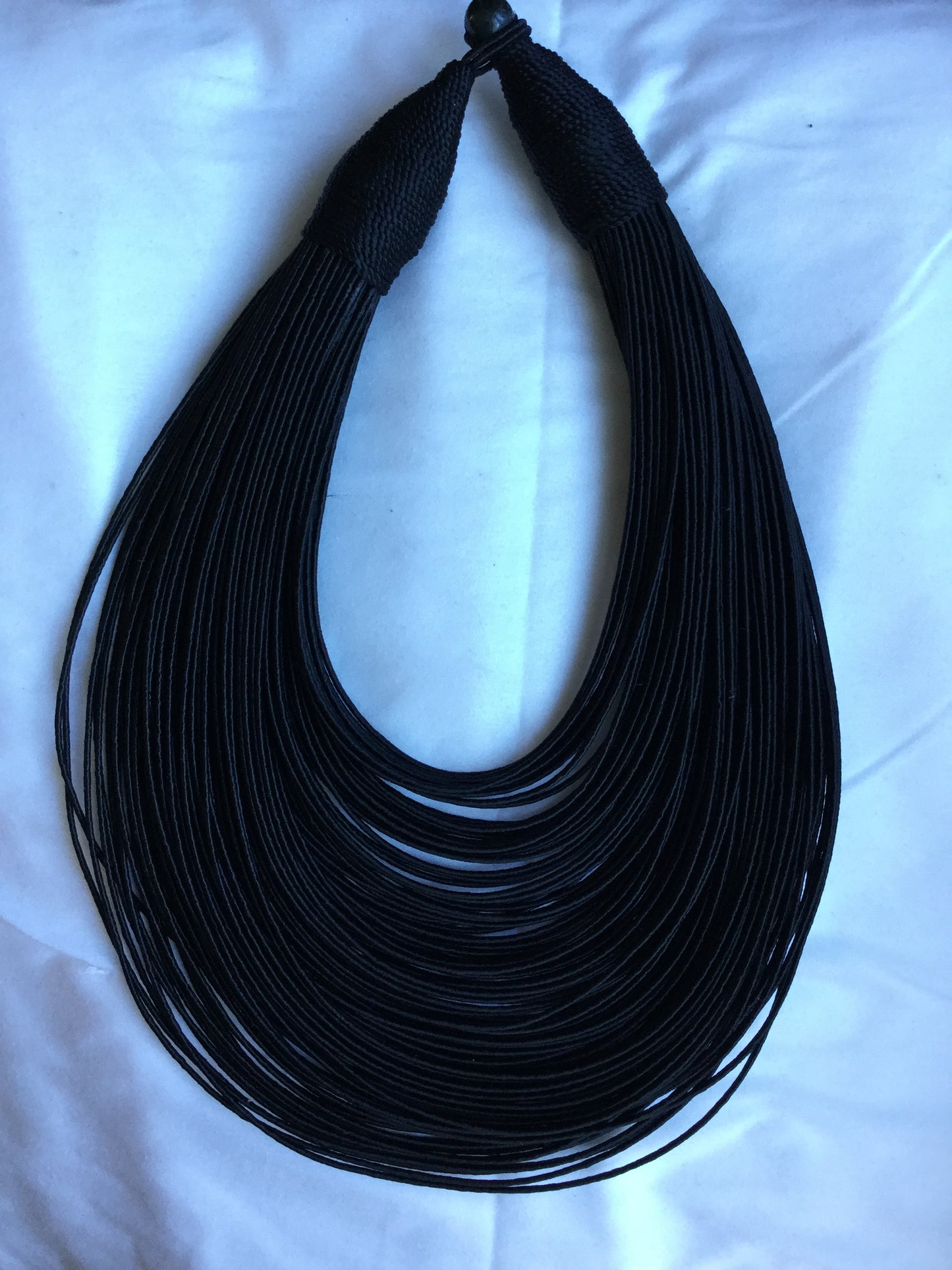 120 strand silk rope necklace