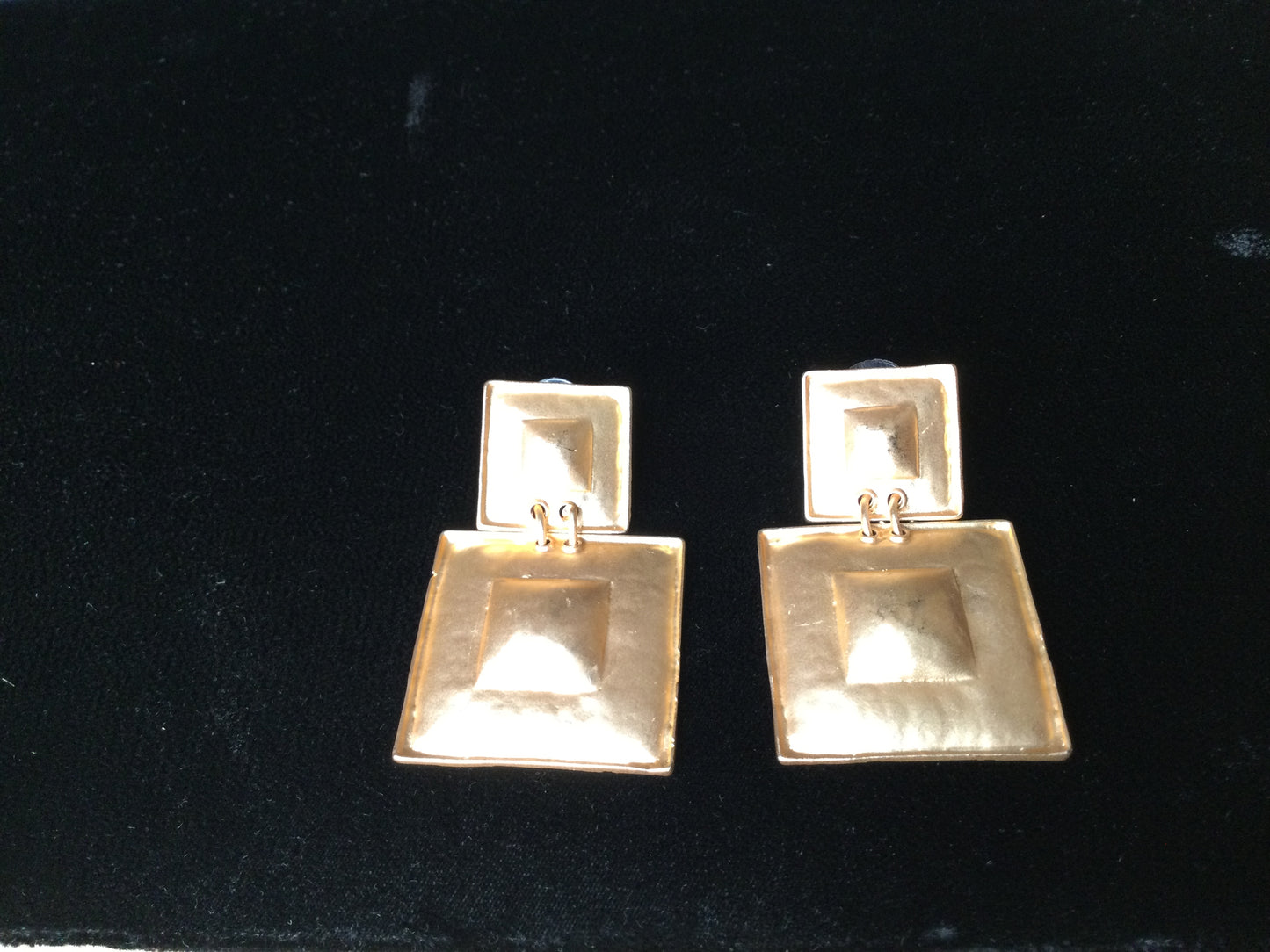 Shield Gold plated Earrings