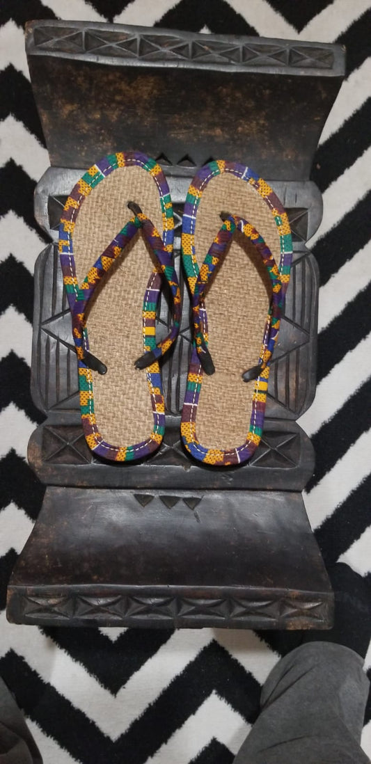 Handmade Kente Slippers